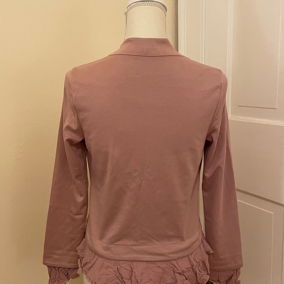 💖 Blush Pink Ruffle Cardigan - Picture 5 of 6